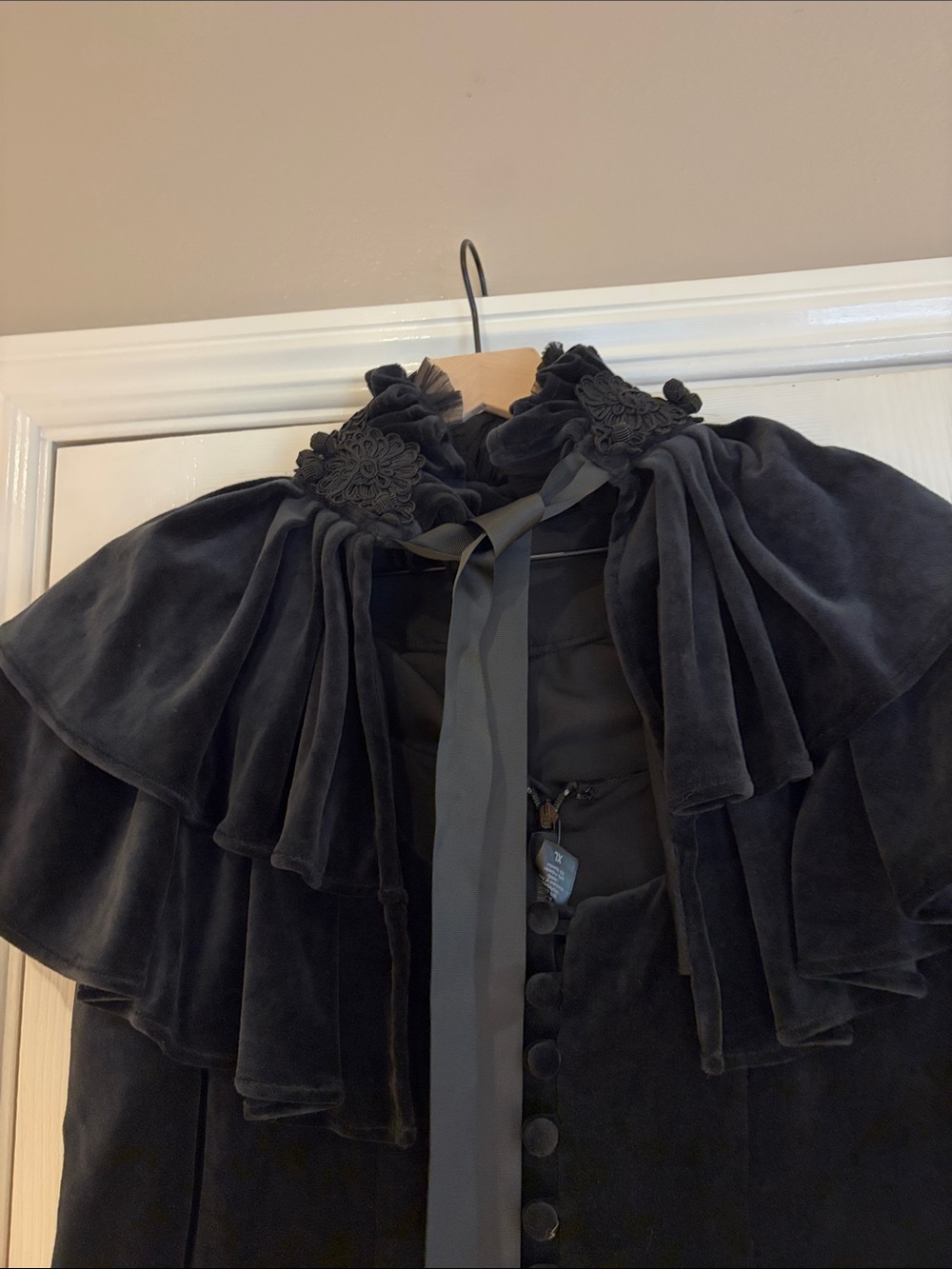 Haunted Beauty Mourning Dress in Black - Picture 3 of 11